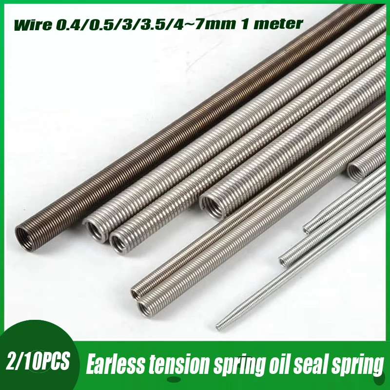 Wire 0.4mm 0.5mm 3mm 3.5mm 4mm~7mm 1 Meter Stainless Steel Tension Spring Extension Spring Out Dia 3-7mm 2/10PCS
