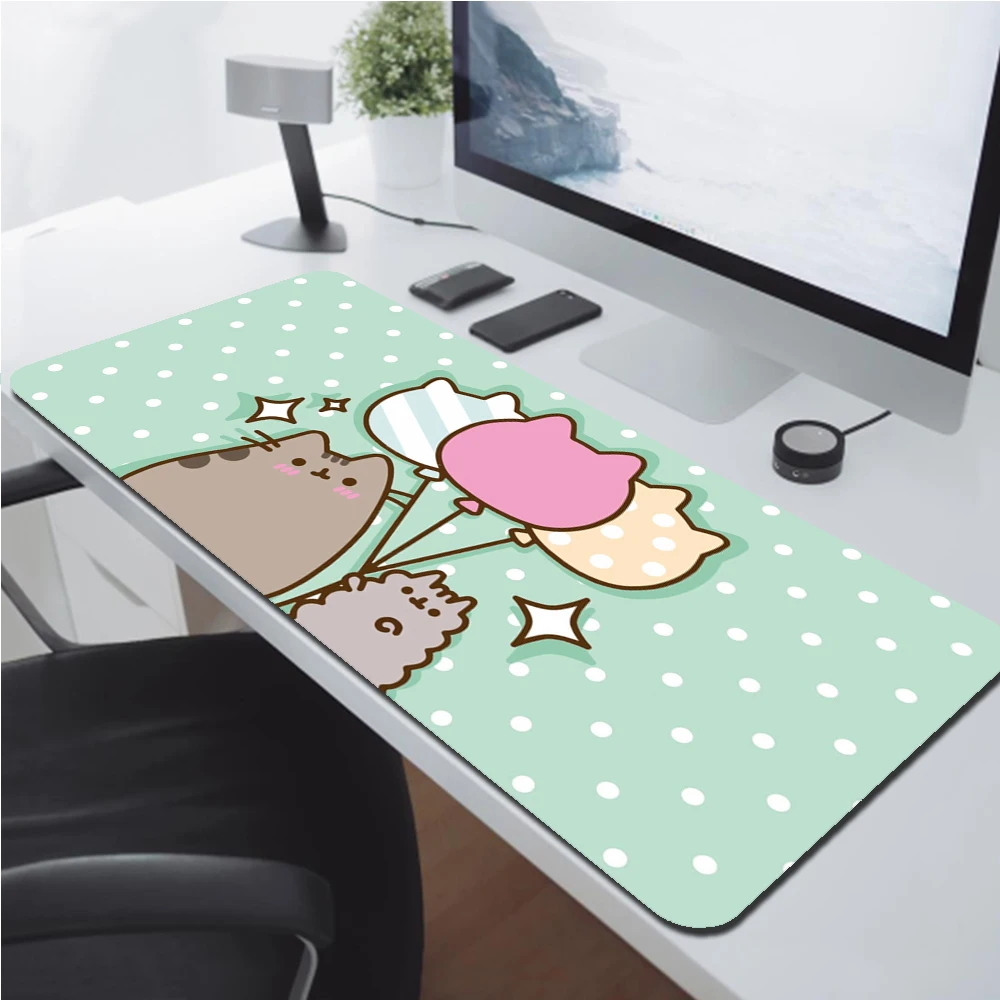 

Cute Cat Anime Mouse Pad Kawaii Gaming Accessories Laptops Desk Protector Deskmat Keyboard Mat Pc Mousepad Gamer Mats Mause Pads