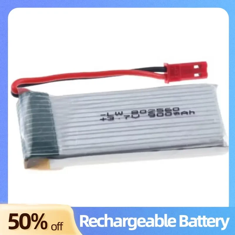 3.7V 900mAh Lithium-ion Battery 25C High Rate for Drone Aircraft Model Aircraft Rechargeable Battery Built-in Protection