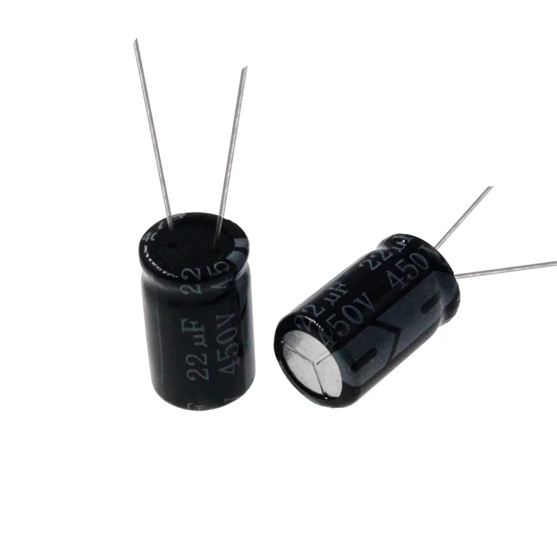 5 sztuk 22uF 450V 22MFD 450Volt aluminiowy kondensator elektrolityczny 13*20mm promieniowy 22mf450v 22uf450v 450v22mf 450v22uf