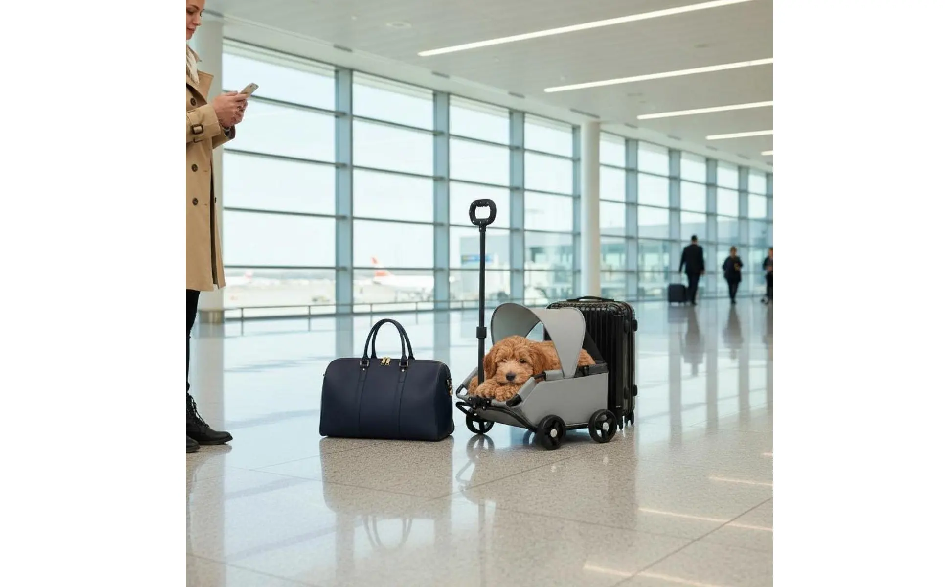 Small Pet Pet Carriage With Sun Sun Shade Lightweight Feline Pet Carriage Pet Outing Carriage Spacious Interior for Outdoor Small Pet Pet Carriage With Sun Sun Shade Lightweight Feline Pet Carriage Pet Outing Carriage Spacious Interior for Outdoor