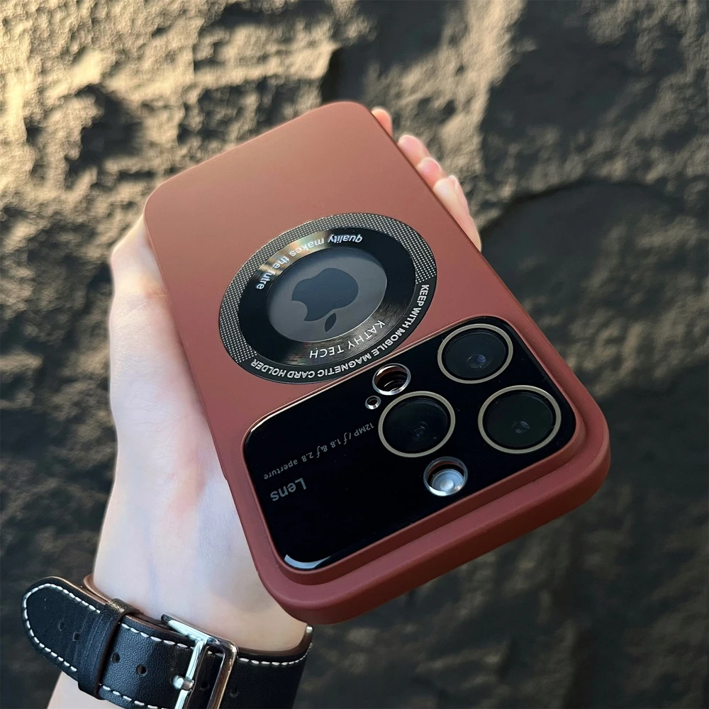 For iPhone 14 Pro Magsafe Case Luxury Slim Mat Magnet Ultra Thin Hard PC Shockproof Cover for iPhone 12 13 14 15 Pro Max 15Plus