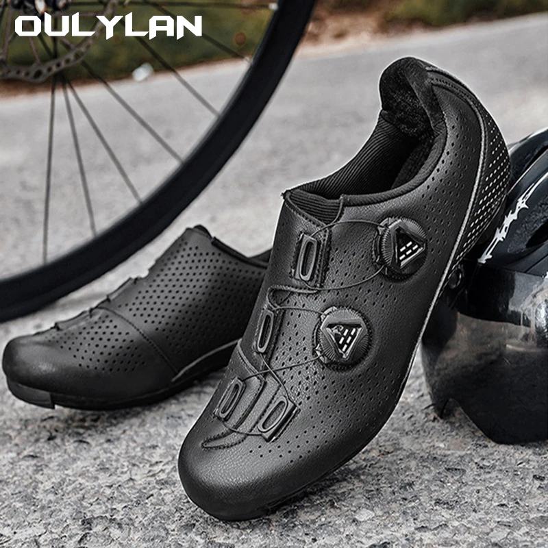 

Oulylan New Summer Men's Women's Road Bike Lock Shoes Mountain Bike Assist Shoes Hard Soled Riding Shoes