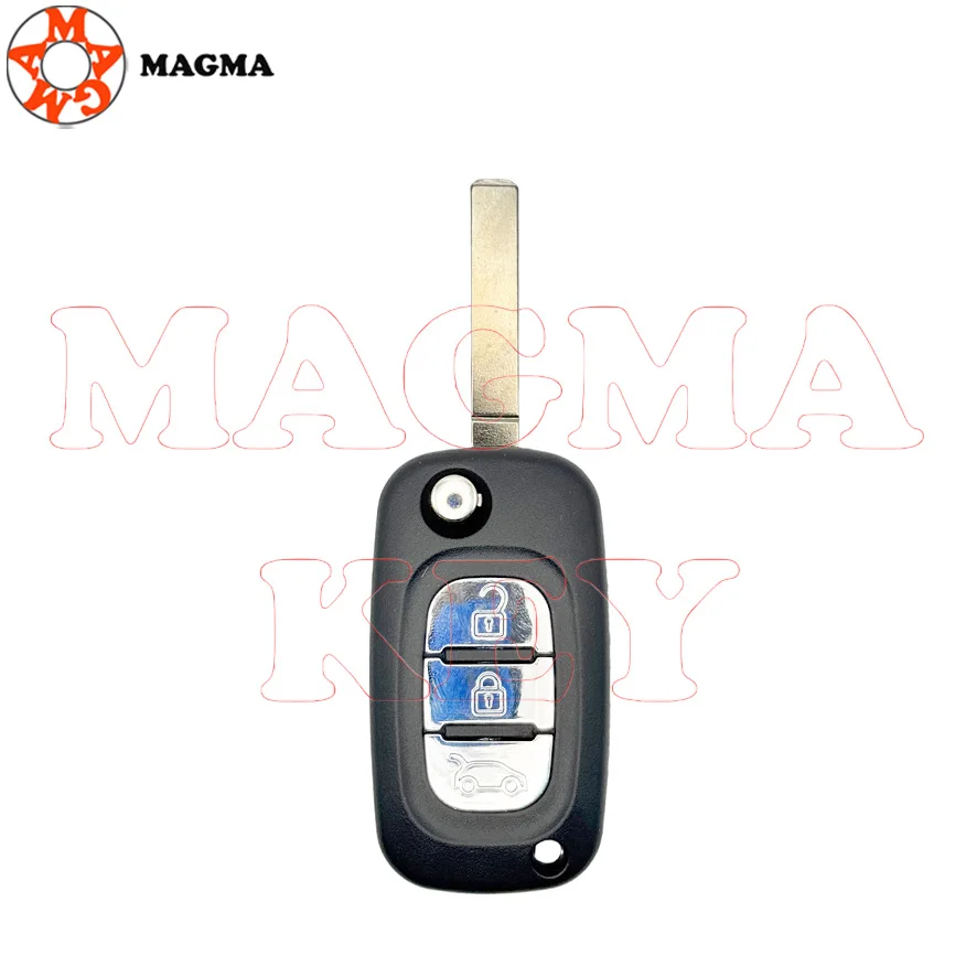 MAGMA للطي مفتاح بعيد قذيفة لرينو فلوينس كليو ميجان كانجو مودوس لادا جرانتا كالينا بريورا فيستا XRAY مع ملصق #5