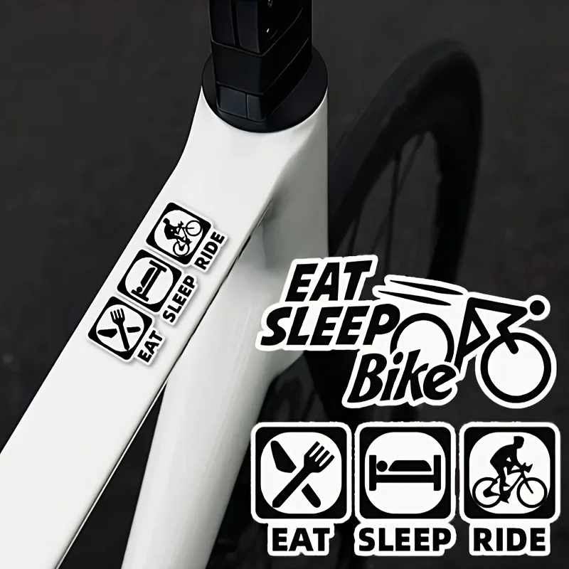 

Creative Bike Stickers Waterproof Protective Decals for Road & Mountain Bikes Scratch Resistant Cycling Accessories