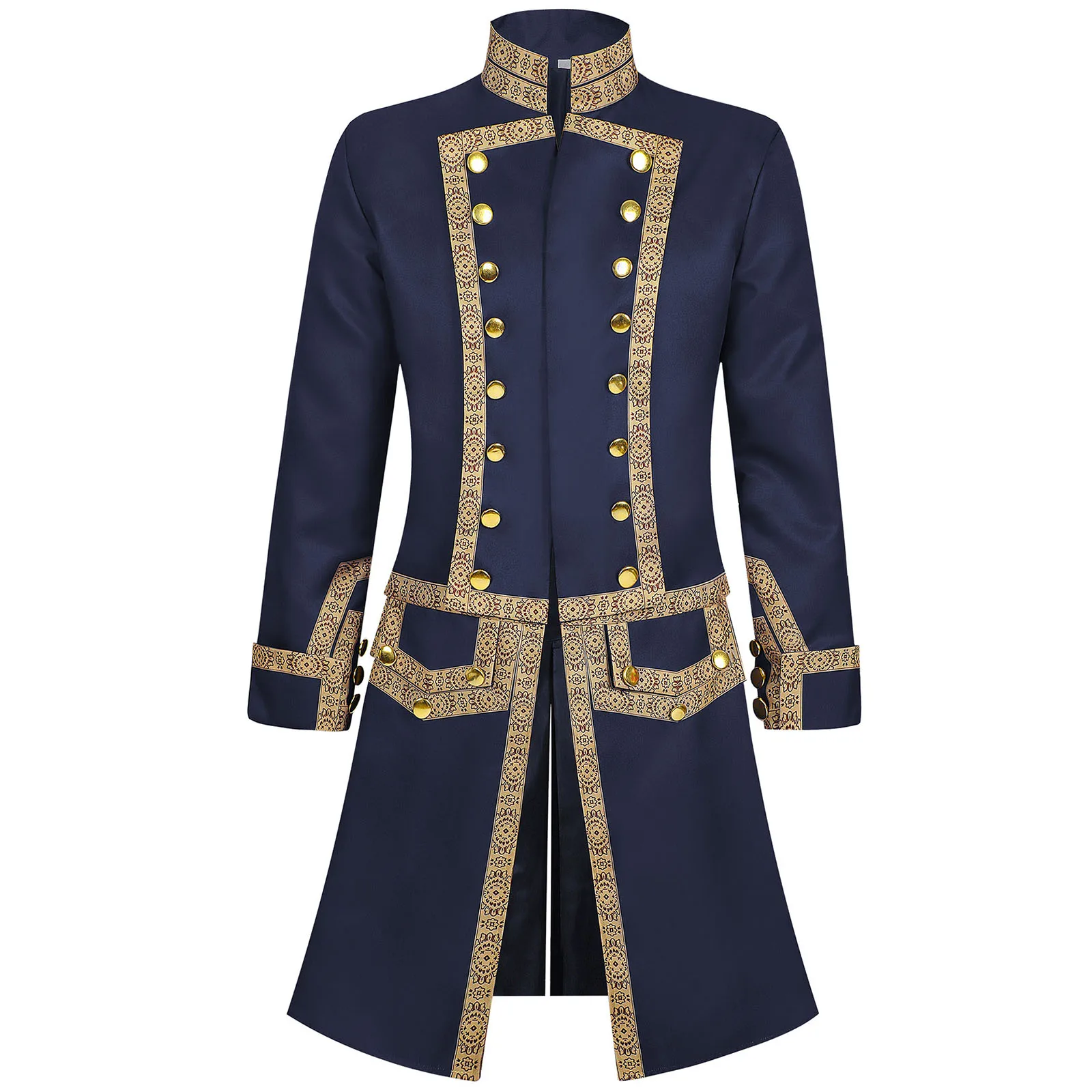Herren-Kolonialmilitäruniform Frack Alexander Hamilton Cosplay-Kostüm Gotische Steampunk Regency Viktorianische Jacke Halloween