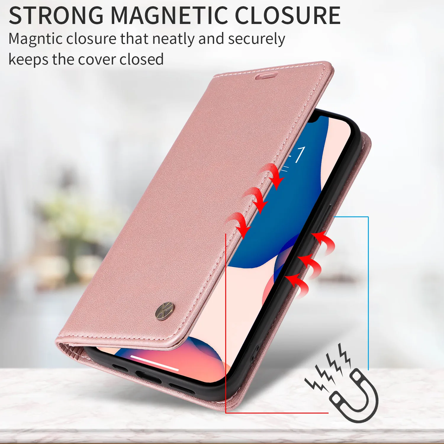 Leather Flip Phone Case For iPhone Air 17 16 15 14 Plus 13 Pro Max 11 Pro 12 XR X XS Max Luxury Magnetic Wallet Protect Cover