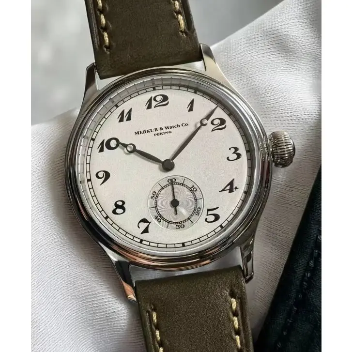 The Great Qin Empire Fanzhi 38mm Selection Double reverse R Needle Manual Mechanical Watch Male