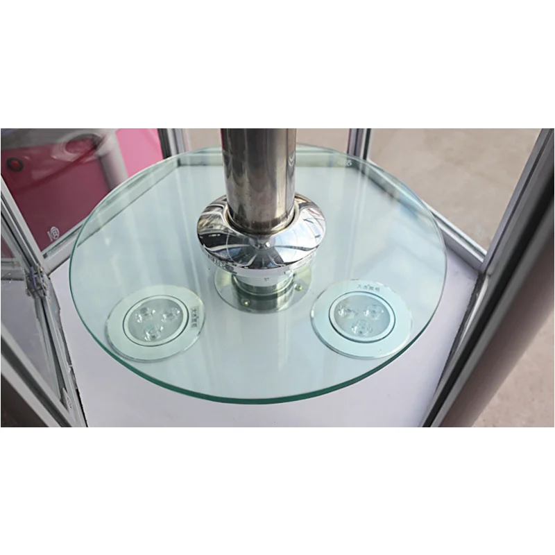 custom.Hexagonal Rotating Jewelry Store Display Smoke Shop Glass Display Cases Cabinet with Glass Optical Showcase Jewelry Stand