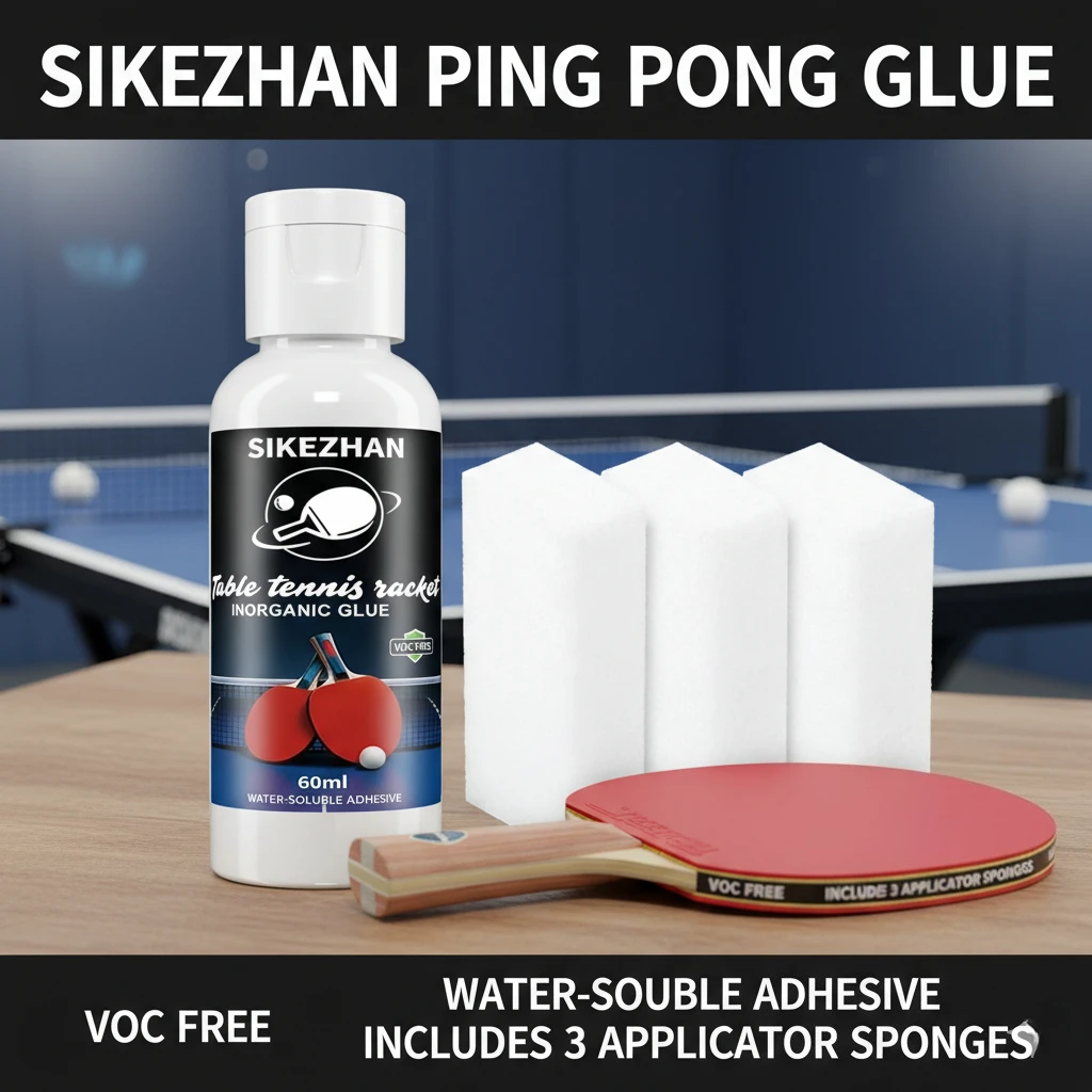 

Профессиональный набор для наклейки накладок на ракетки для настольного тенниса: клей 60 мл + 3 губки – для сборки ракеток, замены и ремонта резиновых накладок