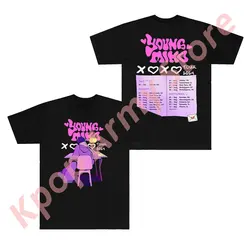 Young Miko XOXO Tour Merch t-shirt Rapper New Logo Tee donna uomo moda Casual HipHop Style manica corta