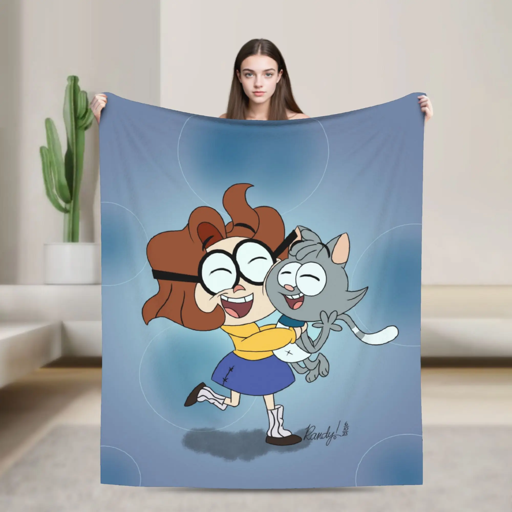 Ollie and Scoops Stuff Blanket Ultra-Soft Fleece  Throw Blanket Cozy Bedspreads
