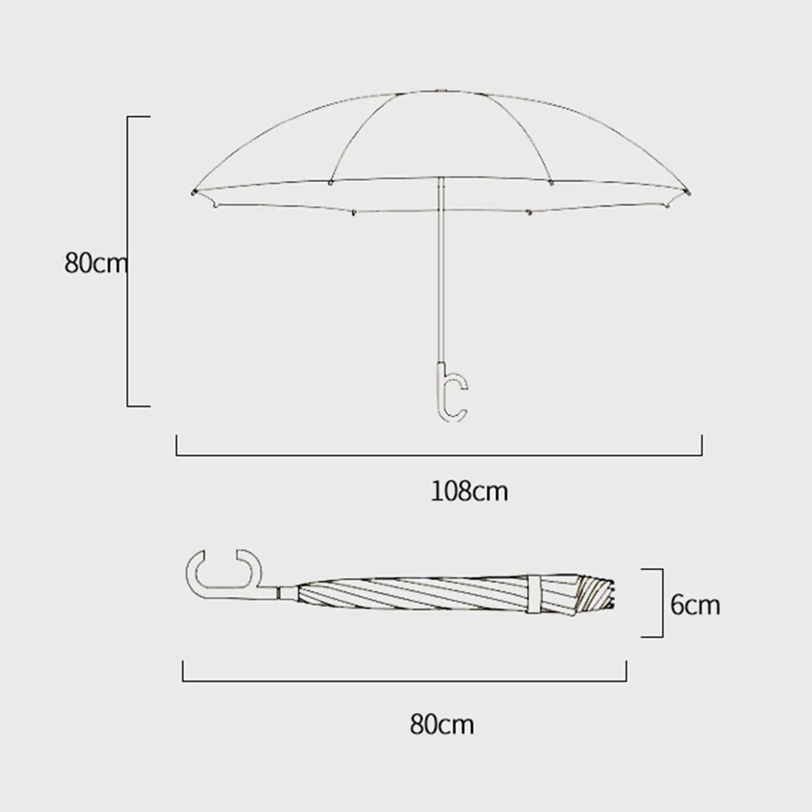 Inverted Reversing Upside Down Umbrella with C Shaped Handle Folding for Men Women Wear Resistant Easy to Clean Double Layer