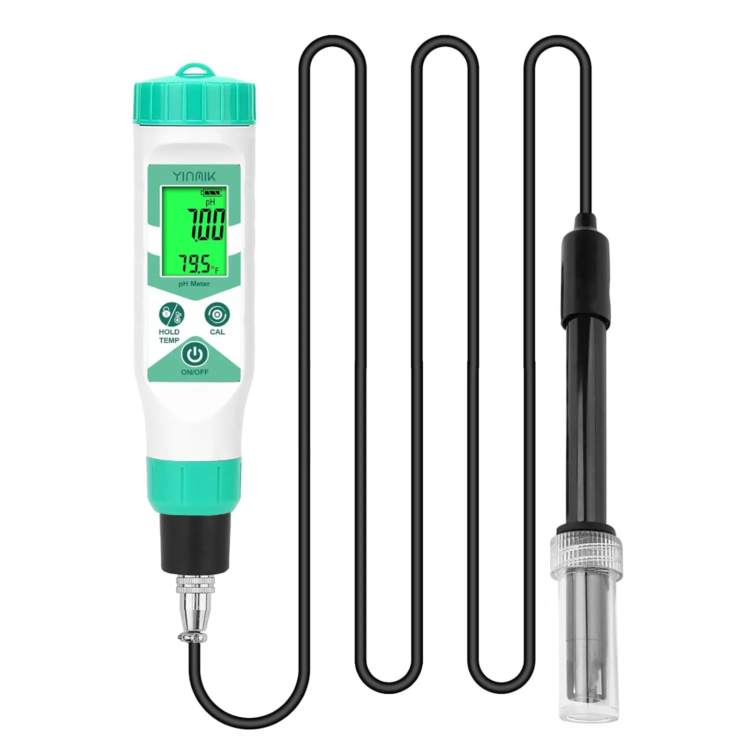 

Accurate Digital pH Meter for Lab Hydroponics Pool Aquarium Water Monitor Wide Range Media Testing