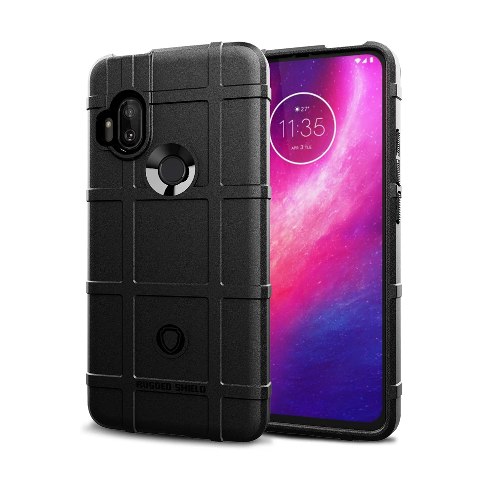 Rugged Shield Shockproof Armor Case For Motorola One vision+ Action one Hyper Macro Power one Zoom Fusion+ one 5G UW ace  Coque