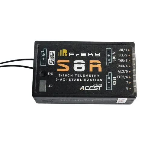 

Frsky S8R 16CH Receiver 3-Axis Stablibzation For Fixed Wing and Glider Models Use Vehicles & Remote Control Toys