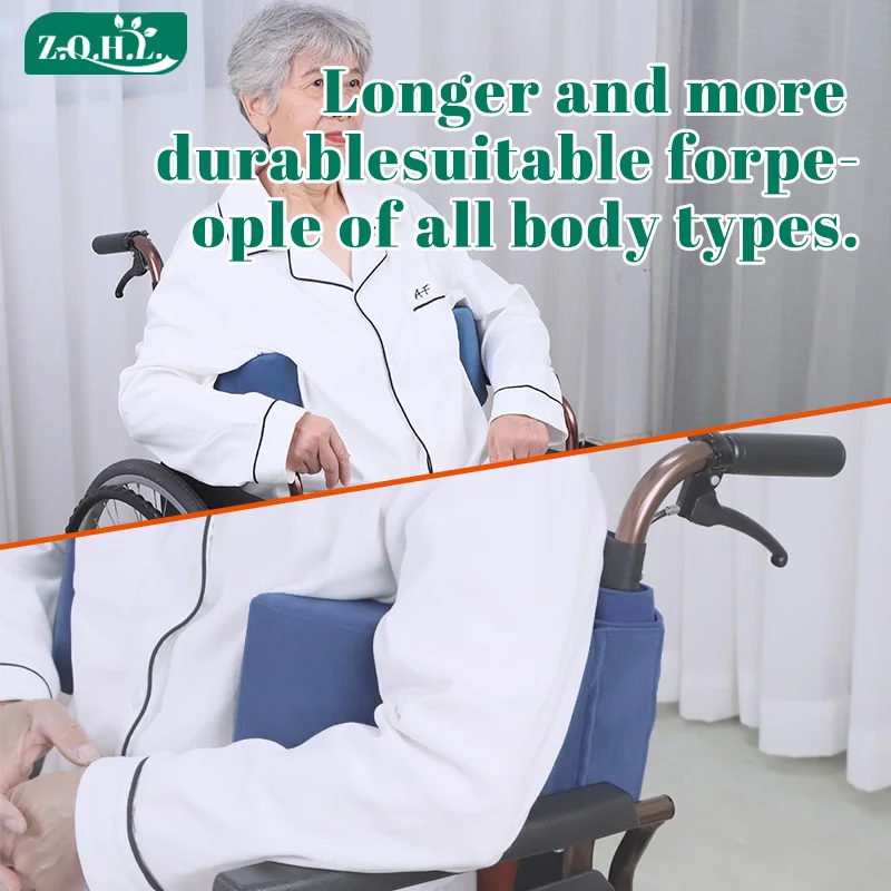 Cojín de apoyo médico posterior con paneles laterales ajustables para silla de ruedas Geri o silla estándar