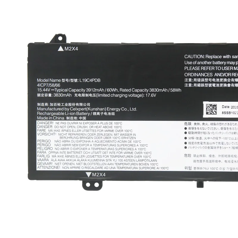 JC New L19C4PDB L19M4PDB 60WH Battery For Lenovo ThinkBook 14s Yoga ThinkBook 14 2021 G2 G3 15 SB10Z21205 5B10Z21209