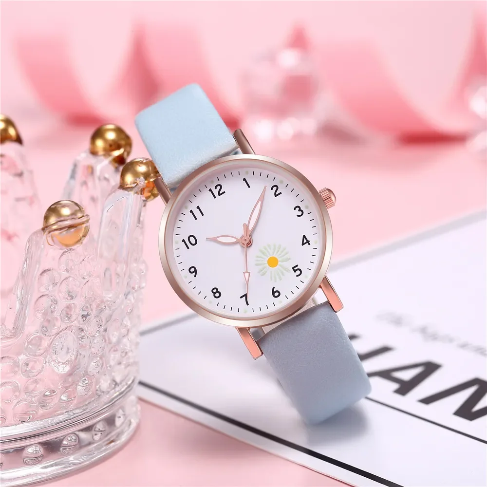 여성용 가죽 벨트 시계, 야광 시계, 캐주얼 쿼츠 손목시계, 패션 시계, Montre Femme Relogio Feminino