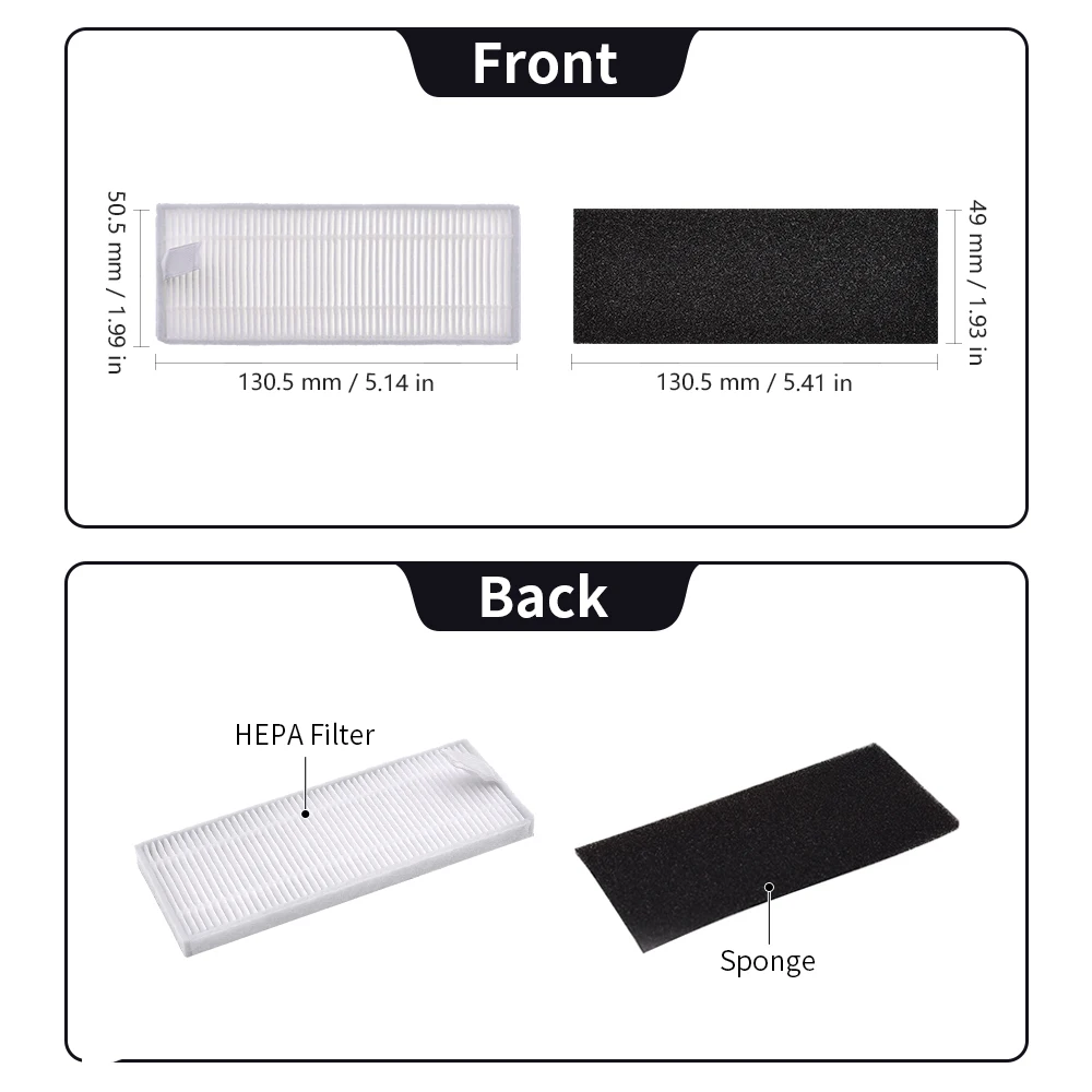 Robô Aspirador de Pó Peças Acessórios, Rolo, Principal, Escova Lateral, Filtro HEPA, Mop, Substituição do Pano, Compatível com 360, S6