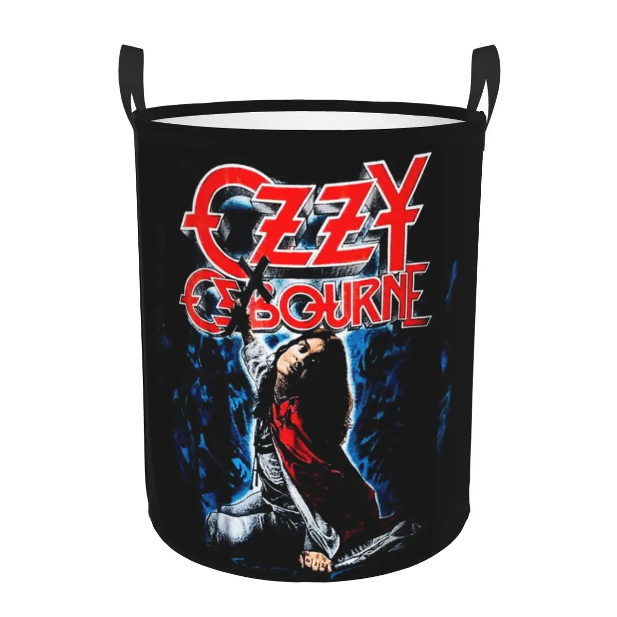 Ozzy Osbourne Merch Prince Of Darkness Foldable Laundry Baskets Dirty Clothes Toys Sundries Storage Basket For Home Kids