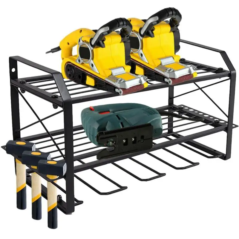 Power Tool Organizer Rack 3 Layers Multifunction Garage Tool Organizer Tool Organizer Holder for Drills Tool Boxes Hardware