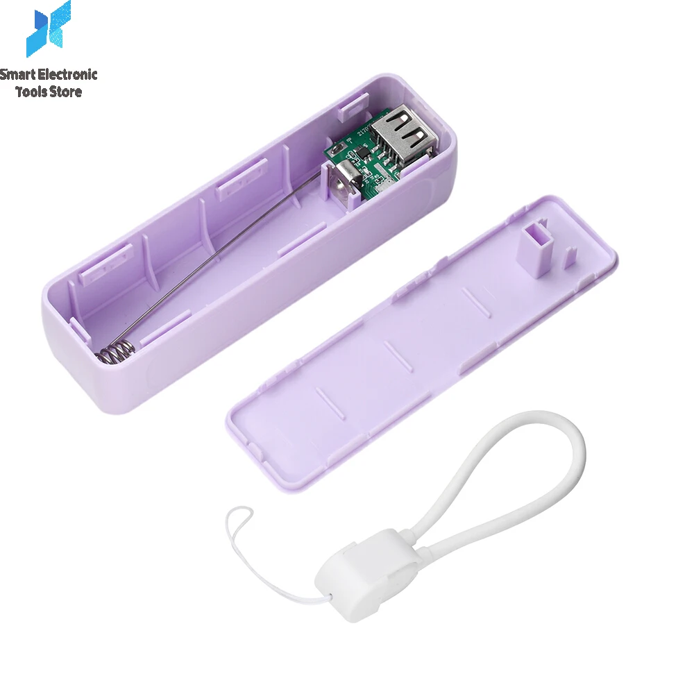 

Mobile Power Bank Case DIY Kit 1*21700 Battery Storage Box Holder Type-C Portable Battery Housing Welding Free Without Battery
