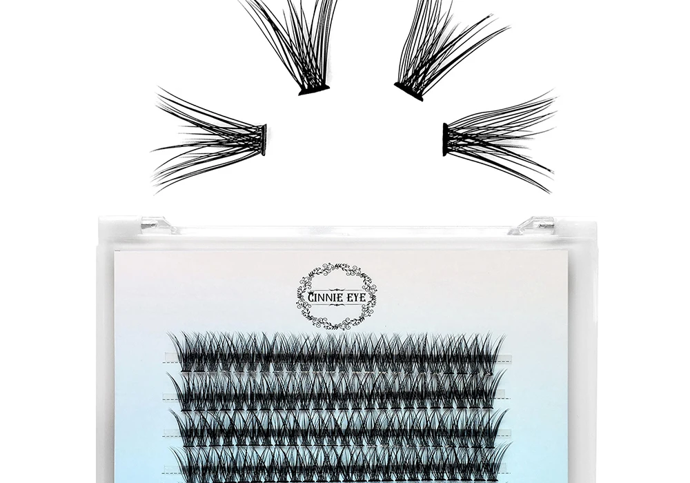 Neue Cluster Bundles DIY individuelle Wimpern verlängerung vorgefertigte Volumen Wimpern fächer 50d 6d 5d wispy falsche Wimpern Puppe Fuchs Auge – Detail 7