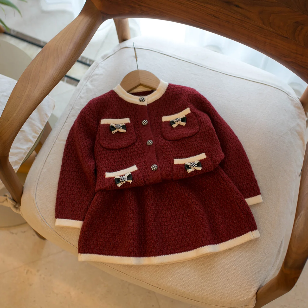 1-5 Y Girls Sweaters Elegant sweater and Knit Skit Kids Girls Knitwear Girls Fashion Outfit