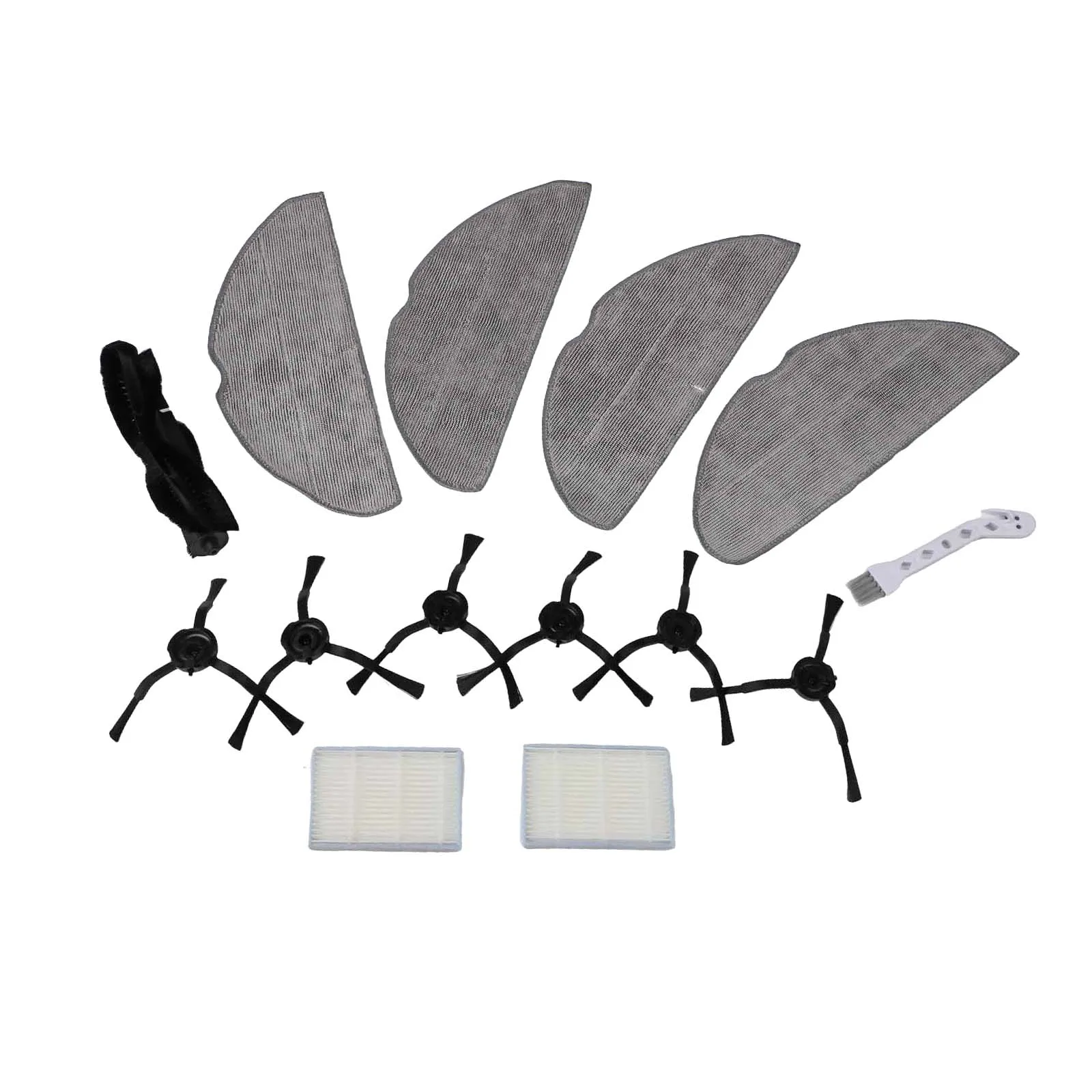 فرشاة جانبية رئيسية ممسحة قماش لـ Vyzzle D10 لـ ILIFE V20 لـ Laresar لـ L10 لـ Roidmi Eve للمكنسة الكهربائية الروبوتية ROOK S