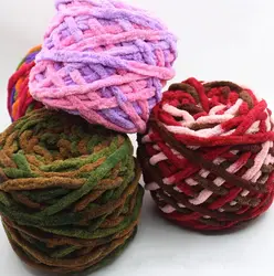 Chunky Polyester Crochet Knitting Chenille Texture Yarn 100g Chunky Crochet Baby Yarn Milk Soft DIY Accessories