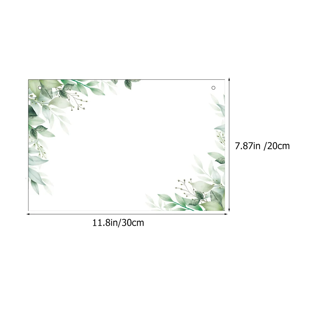 Whiteboard Blank Writing Pad Office Whiteboards Small Weekly Dry Erase Acrylic Hanging Message