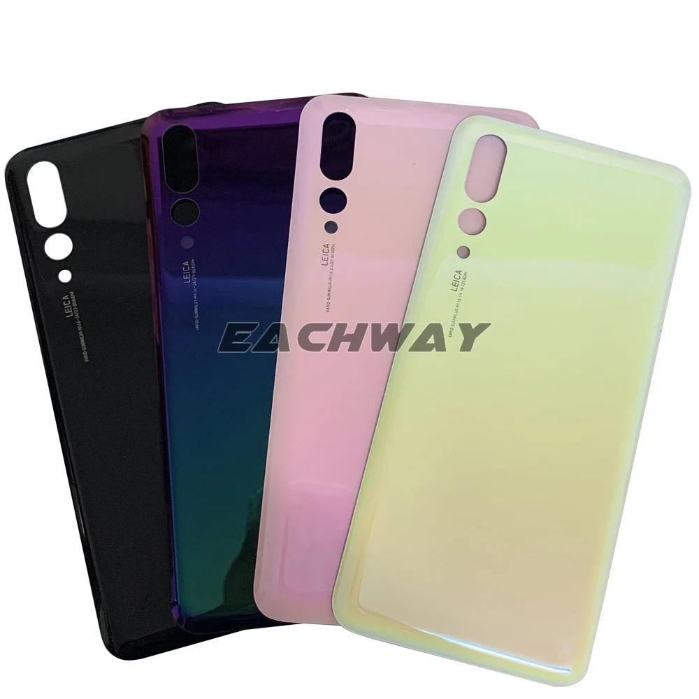 Back Glass Panel For Huawei P20 Pro Battery Cover With Camera Lens Rear Glass Door Housing Case For Huawei P20 Pro Battery Cover