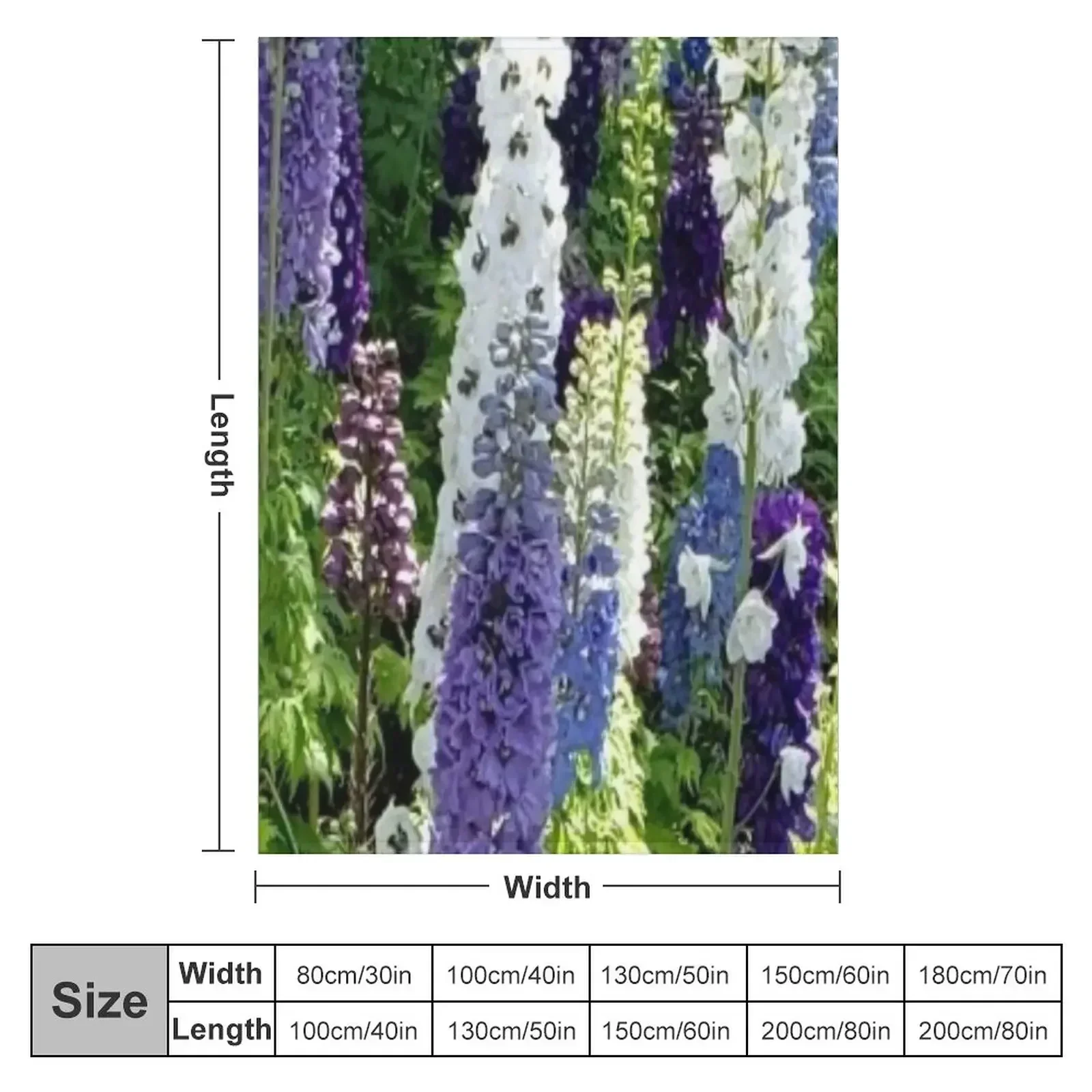 Purple Snapdragon Flowers Throw Blanket Furry Hairys Hair Blankets