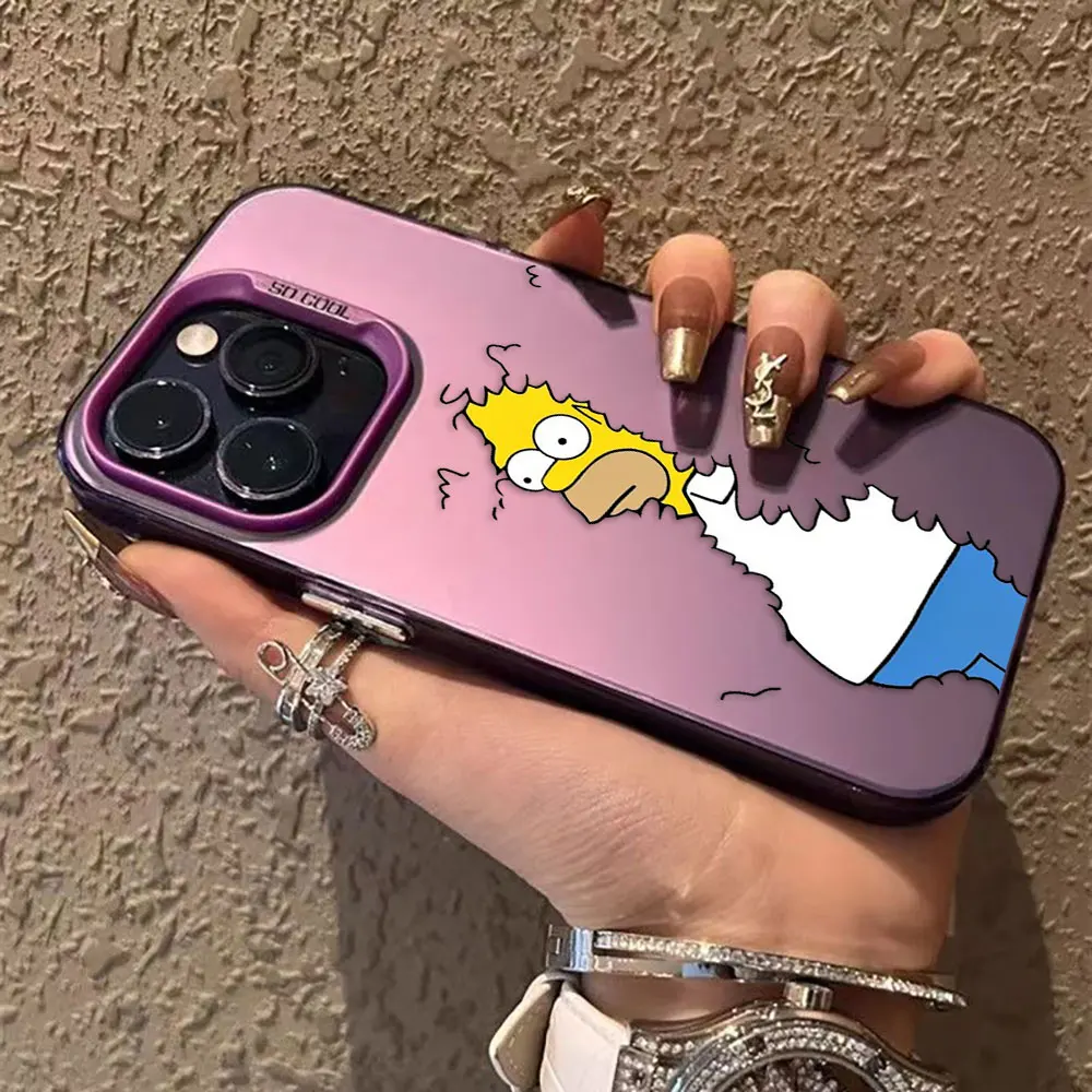 Funny S-Simpsons Kiss My Ass Cover Phone Case For OPPO RENO 12 12F 11 11F 10 8T 8 8Z 7 7Z 6 5 5F LITE PLUS Hard Shockproof Case