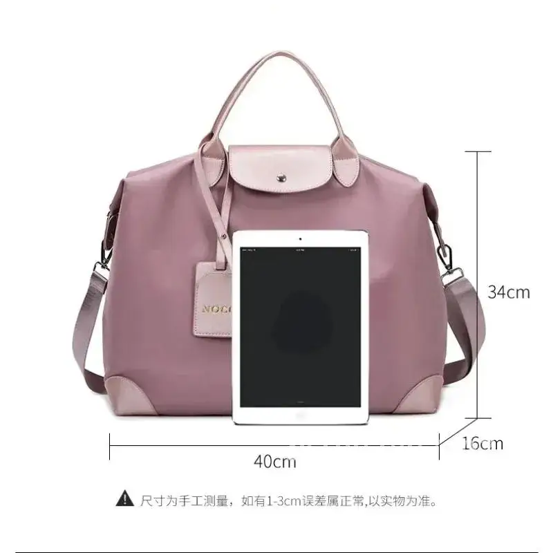 Unisex Large Capacity Oxford for Waterproof Luggage Bag Travel Bag Women on Luggage Bag Cloth Men Carry Portable Shoulder