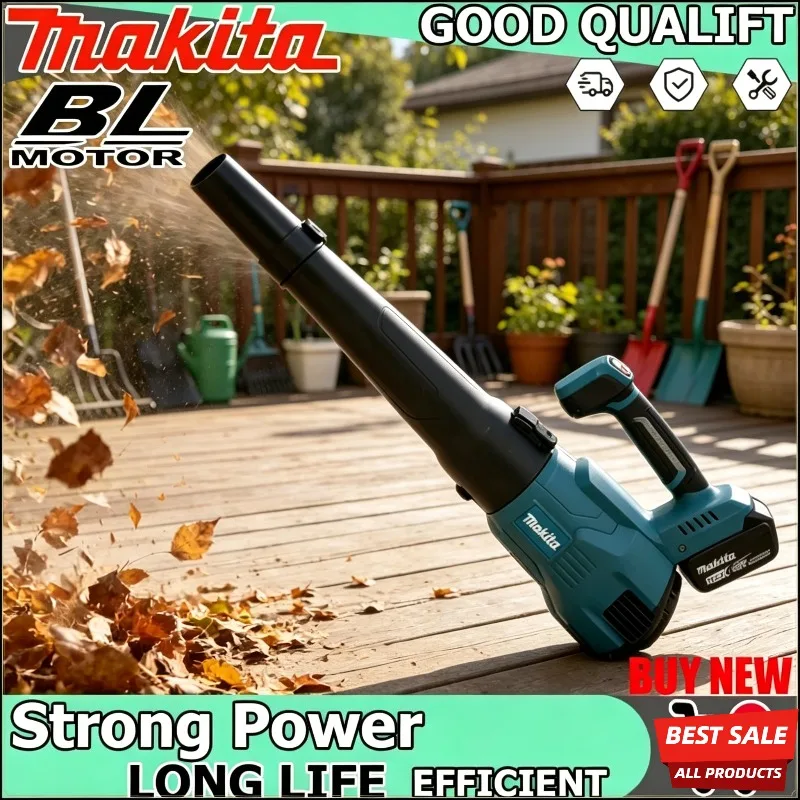

Беспроводная воздуходувка Makita 3-скоростная, сверхмощная, для уборки листьев, снега и пыли, электроинструмент