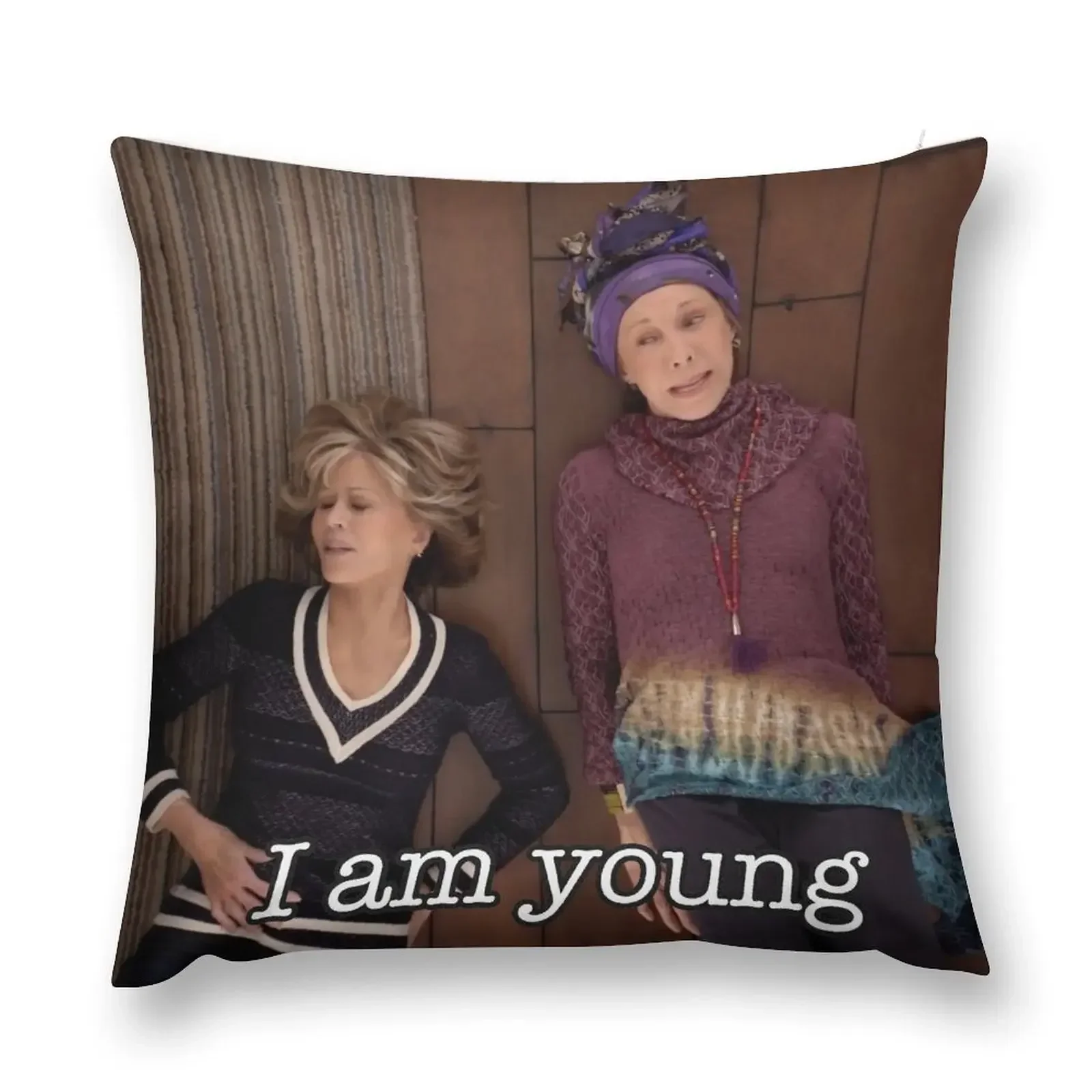 Декоративная подушка «Я молодой» на заказ, декоративный чехол для гостиной, роскошный чехол для подушки, подушка