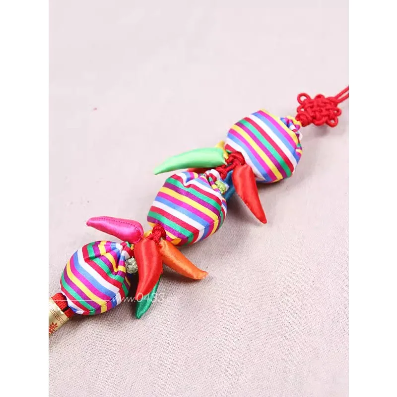 Korean Traditional Colorful Bar Wrapped Chili Pepper Hanger/Korean Restaurant Wall Hanger/Car Hanger