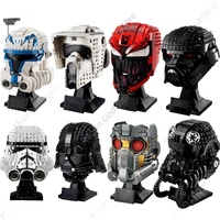 Space Wars Building Blocks Model Figure Stormtrooper Vader Tie Fighter Pilot Helmet Series Collection Building Blocks Model Toy