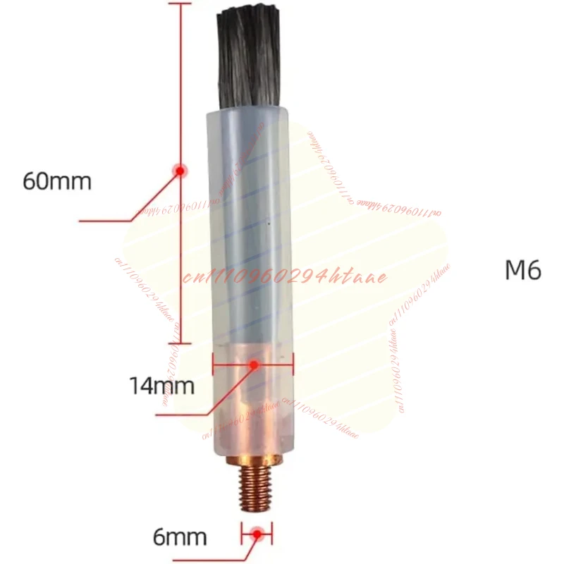 1pcs/5pcs M6/M8/M10 Welding Brush Covers Welding Seam Cleaning Brush Carbon Fiber Welding Cleaning Brush Accessories 60MM