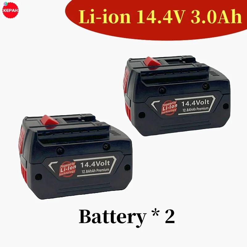 14.4V 3000mAh rechargeable lithium battery suitable for Bosch GBH GDR GSR 1080 DDS180 BAT614G BAT607 BAT607G electric drill