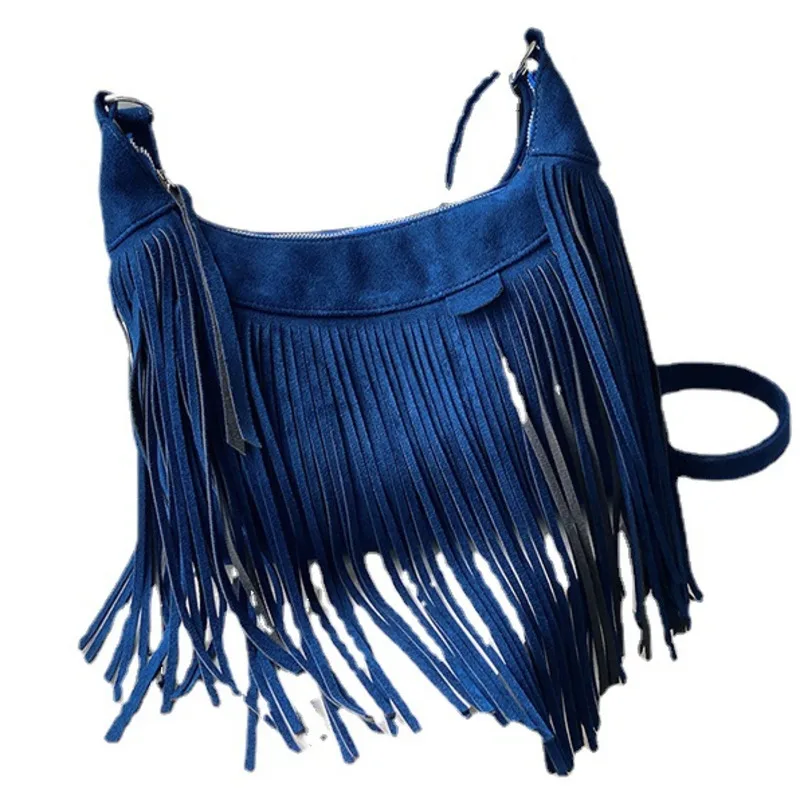 

High Quality Beauty Messenger Bag Handbags For Women Fashion One Shoulder Crossbody Texture Handheld Tassel Casual Luxury Purse