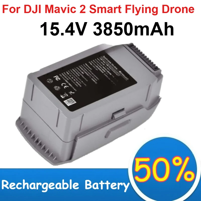 

15.4V 3850mAh High Capacity Lithium Polymer Battery for DJI Mavic 2 Smart Flying Drone Batteries Rechargeable High Cycle Life