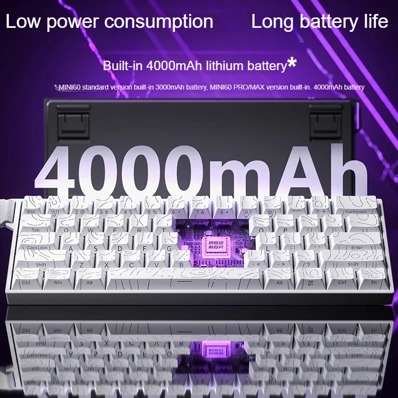 AULA MINI 60HE Magnetic Keyboard Wireless 60% Rapid Trigger 8K Return Esports Customize RGB Magnetic Switch Gaming Keyboard