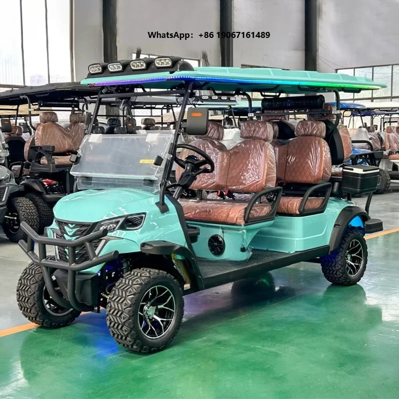 Wholesale 6 Seater Street Legal Ce Certified Long Range Electric Golf Cart for Neighborhood Campus Estate Golf Car LXM