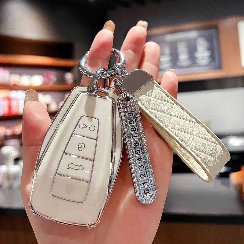 For Geely Monjaro Xingyue L 2022 2023 Car Key Case Cover Key Bag Series Accessories Styling Key Protective Case Remote Control
