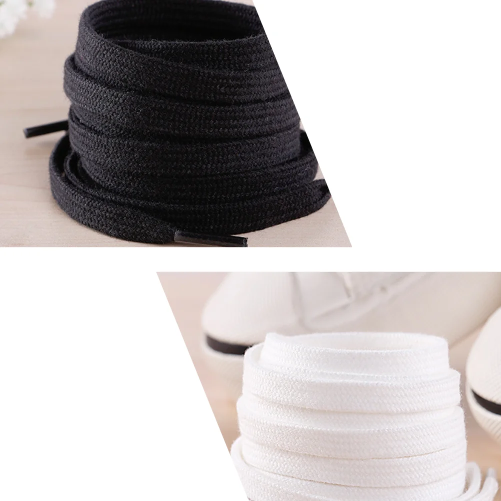 

3 Pairs Pure Cotton Shoelaces Without Ties Accessories for Sneakers Shoes Color Strap