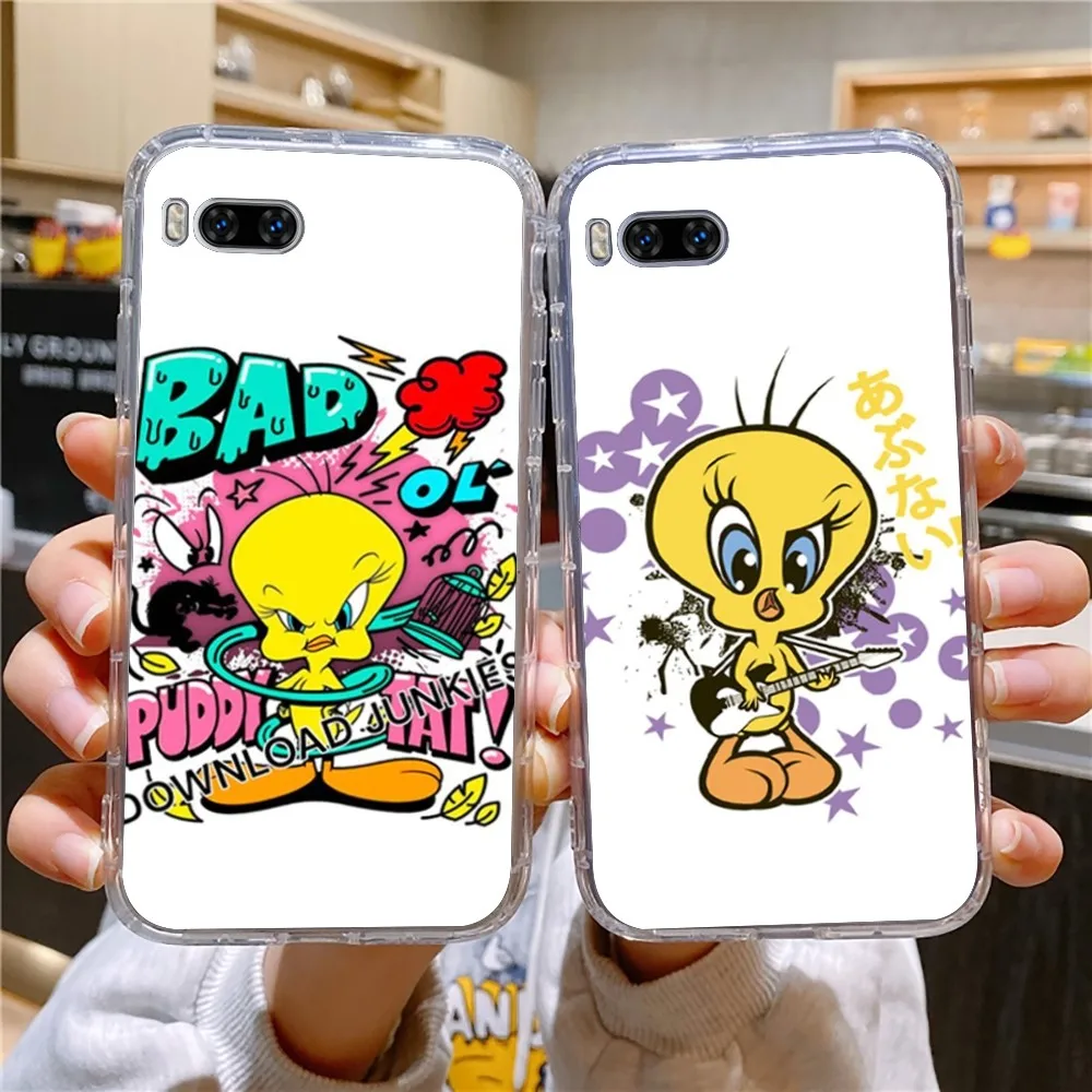 T-tweety B-Bird Caroon Cute Phone Case For Huawei Mate P10 P20 P30 P40 P50 Smart Z Honor 50 60 70 Pro Lite Transparent Case