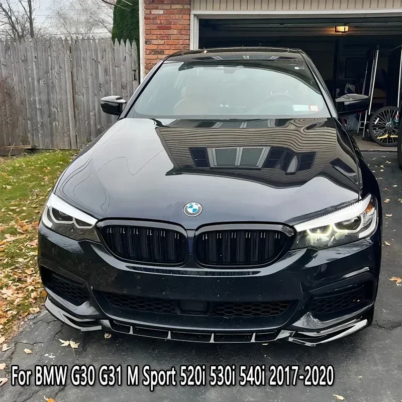 For BMW 5 Series G30 G31 520i 530i 540i M-Sport 2017-2020 Car Front Bumper Lip Spoiler Splitter Diffuser Bodykits Tuning Apron